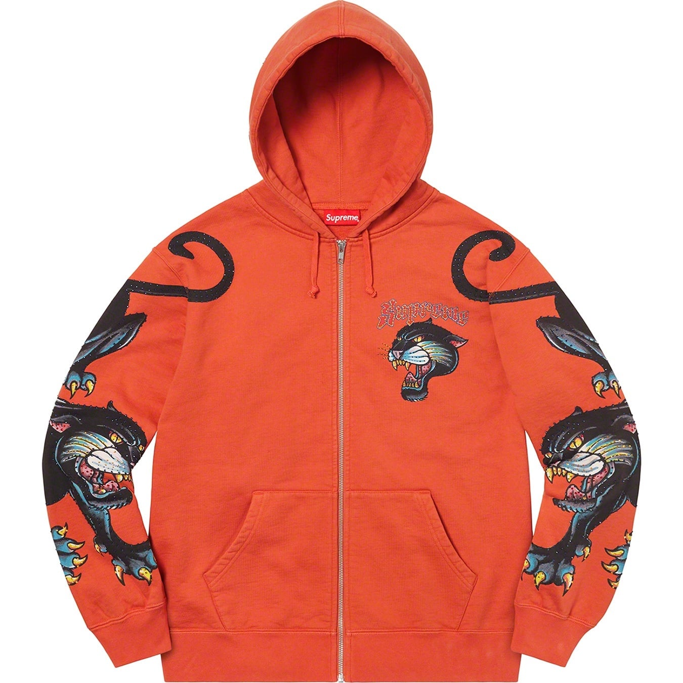 Panther Zip Up Hooded Sweatshirt view 5